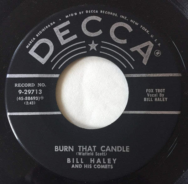 Bill Haley And His Comets : Rock-A-Beatin' Boogie (7", Single)