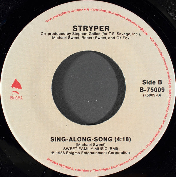 Stryper : Honestly (7", Single)
