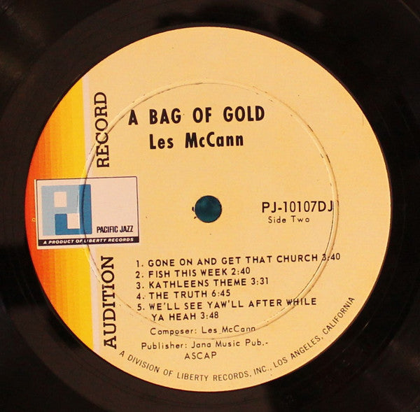 Les McCann : A Bag Of Gold (LP, Mono, Promo)