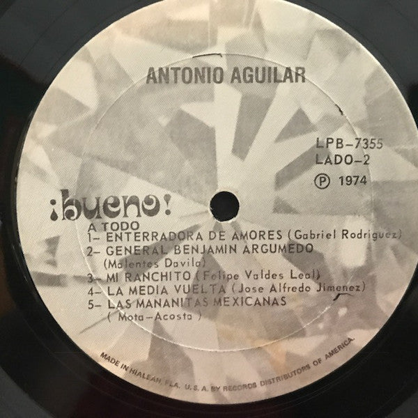 Antonio Aguilar* : Antonio Aguilar (LP, Album, RP)