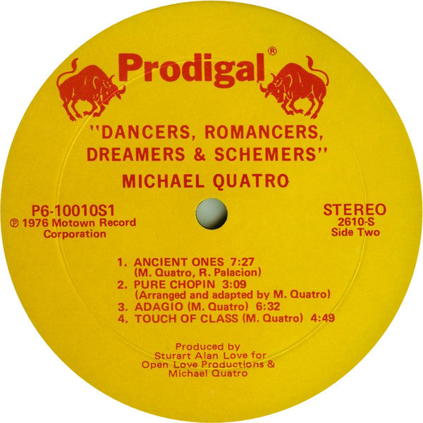 Michael Quatro : Dancers, Romancers, Dreamers & Schemers (LP, Album, Mon)