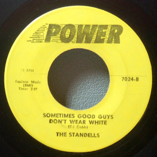The Standells : Dirty Water / Sometimes Good Guys Don't Wear White (7", Single, Yel)