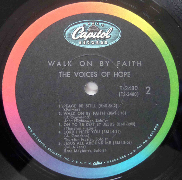 The Voices Of Hope : Walk On By Faith (LP, Mono)