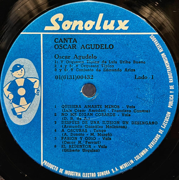 Oscar Agudelo : Canta (LP, Album, RE)