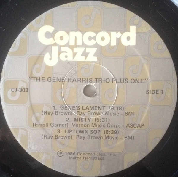 The Gene Harris Trio Plus One : The Gene Harris Trio Plus One (LP)