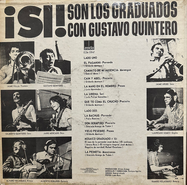Los Graduados Con Gustavo Quintero : ¡Si¡ Son Los Graduados. (LP, Album)