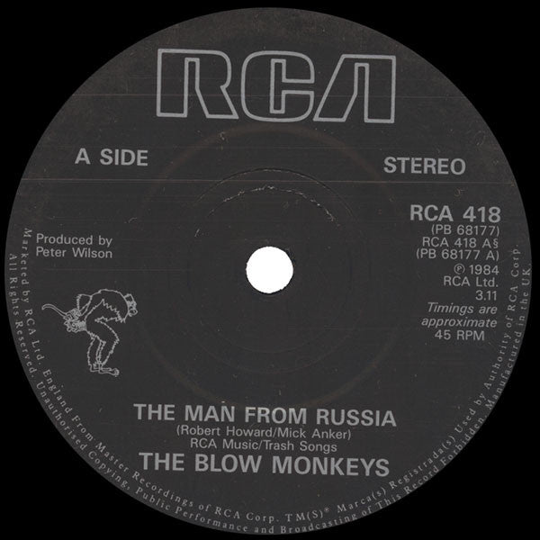 The Blow Monkeys : The Man From Russia (7", Single)