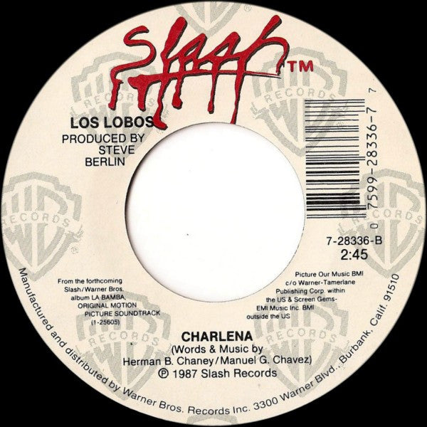 Los Lobos : La Bamba (7", Single, Spe)