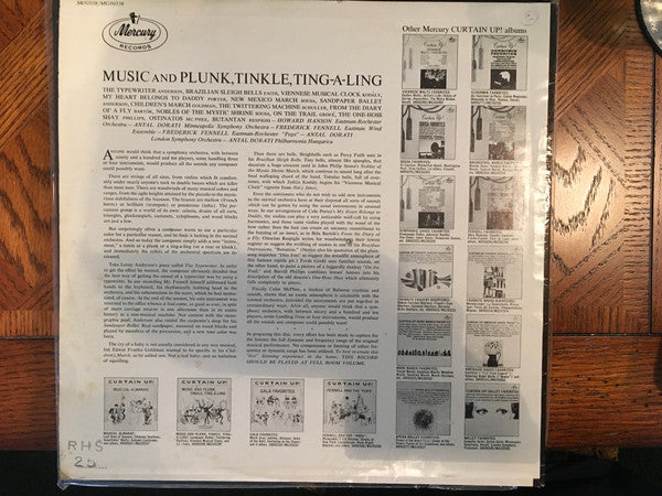 Eastman Wind Ensemble, Eastman-Rochester Orchestra, Minneapolis Symphony Orchestra, London Symphony Orchestra, Eastman-Rochester Orchestra : Curtain Up! Music And Plunk, Tinkle, Ting-A-Ling (LP, Comp)