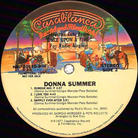 Donna Summer : Selected Cuts From Once Upon A Time... (2x12", S/Sided, Mixed, Promo, Smplr)