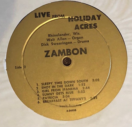 Walt And Dick : Live At Holiday Acres (LP, Album, Mono)