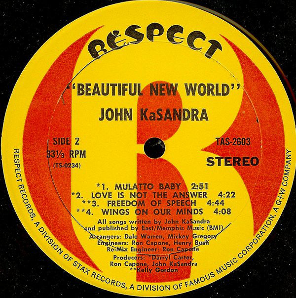 John Kasandra : Beautiful New World (LP)
