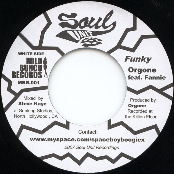 Spaceboy Boogie X Presents Sanöva Fran* / Orgone : Lets Celebrate / Funky (7", Single)