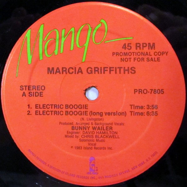 Marcia Griffiths : Electric Boogie (12", Promo)