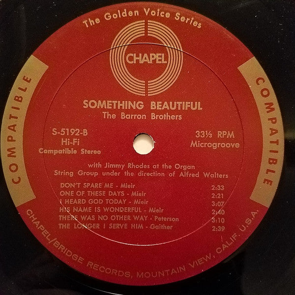 Barron Brothers : Something Beautiful (LP, Album)