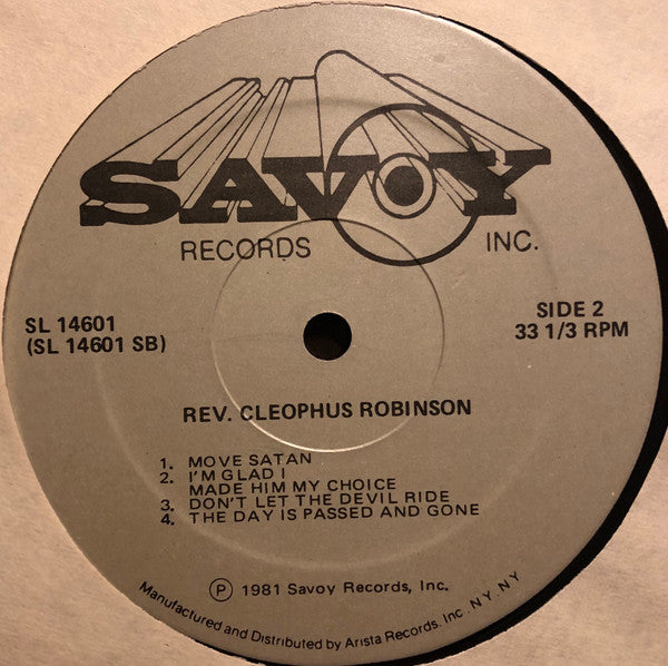Rev. Cleophus Robinson* : The Lord Takes Care Of Everybody (LP, Album)