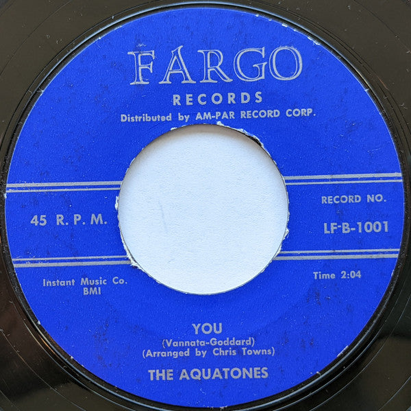 The Aquatones : She's The One For Me / You (7", Single)