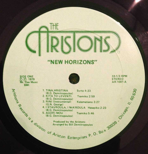 The Aristons : "New Horizons" (LP, Album, S/Edition)