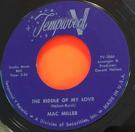 Mac Miller (2) : One Nation / The Riddle Of My Love (7", Single)