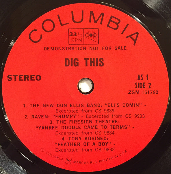 Various : Dig This (7", EP, Comp, Promo, Smplr)