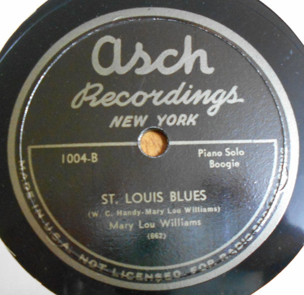 Mary Lou And Her Chosen Five* / Mary Lou Williams : Lullaby Of The Leaves / St. Louis Blues (Shellac, 12")