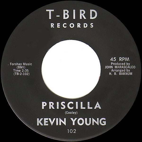 Kevin Young (15) : Say You Will Be Mine / Priscilla (7", Single)