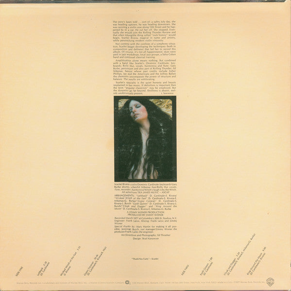 Scarlet Rivera : Scarlet Rivera (LP, Album, Win)