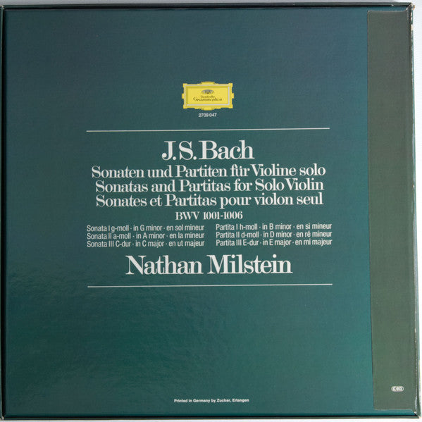 Nathan Milstein, J. S. Bach* : Sonaten & Partiten (3xLP + Box)
