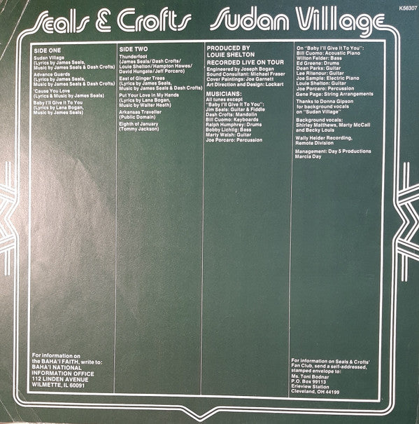 Seals & Crofts : Sudan Village (LP, Album)