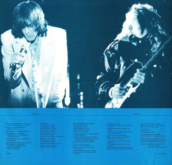 Eddie Money : Life For The Taking (LP, Album, )