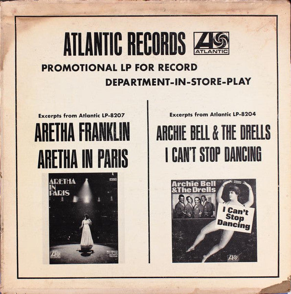 Aretha Franklin / Archie Bell & The Drells : Promotional LP For Record Department-In-Store-Play (LP, Promo, Smplr)