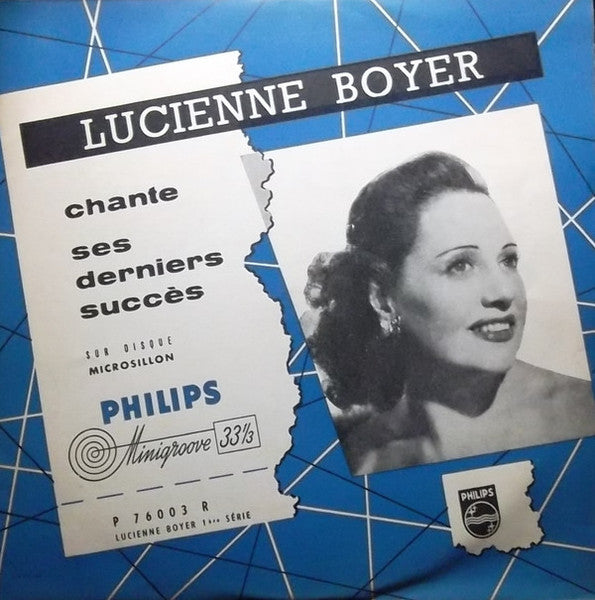 Lucienne Boyer : Lucienne Boyer Chante Ses Derniers Succes (10", Album, Mono, Blu)