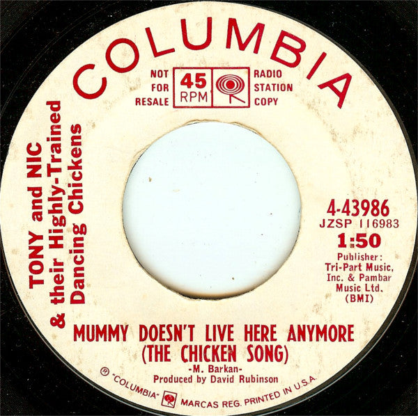 Tony Hendra And Nic Ullett : (Rover) The Shaggy Dog Song (7", Promo, Styrene)