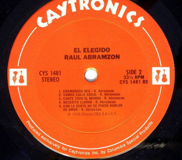Raúl Abramzon : El Elegido (LP, Album)