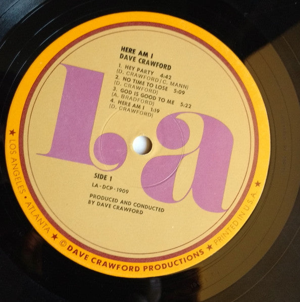Dave Crawford : Here Am I (LP, Album)