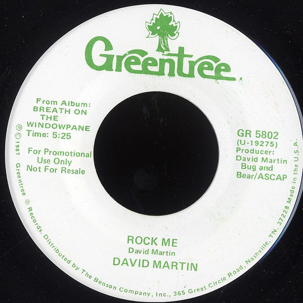 David C. Martin : Rock Me (7", Single, Promo)