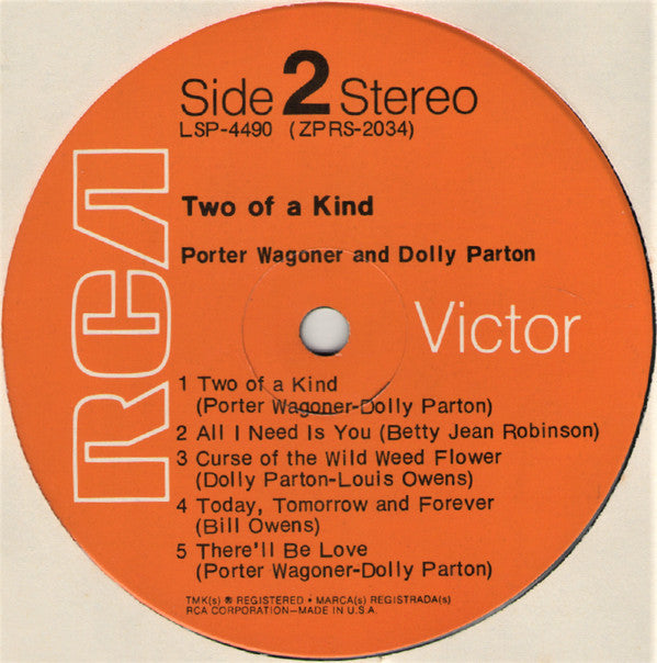 Porter Wagoner & Dolly Parton* : Two Of A Kind (LP, Album, Roc)