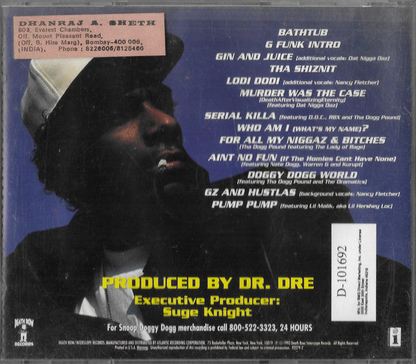 Snoop Doggy Dogg* : Doggystyle (CD, Album, Club, RE, RP, Cin)