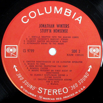 Jonathan Winters : Stuff 'N Nonsense (LP, Album, Ter)