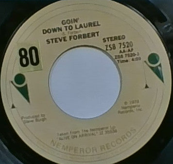 Steve Forbert : Goin' Down To Laurel (7", Single)