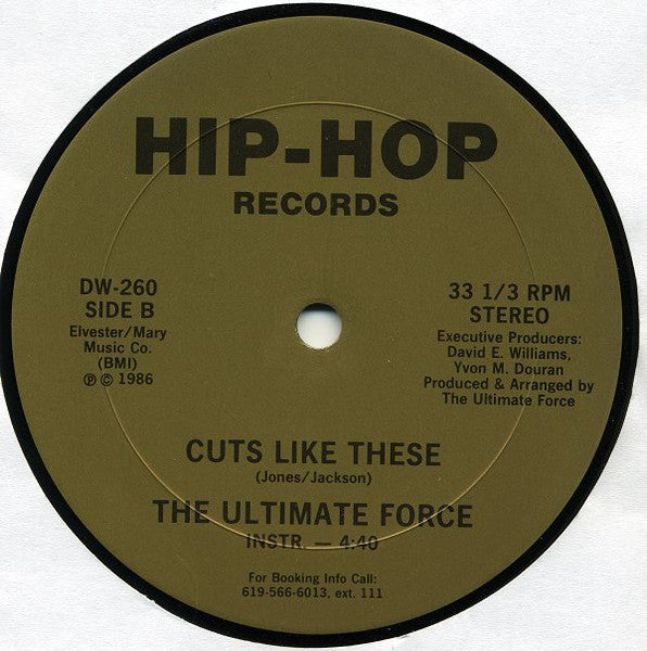 The Ultimate Force : Cuts Like These (12")