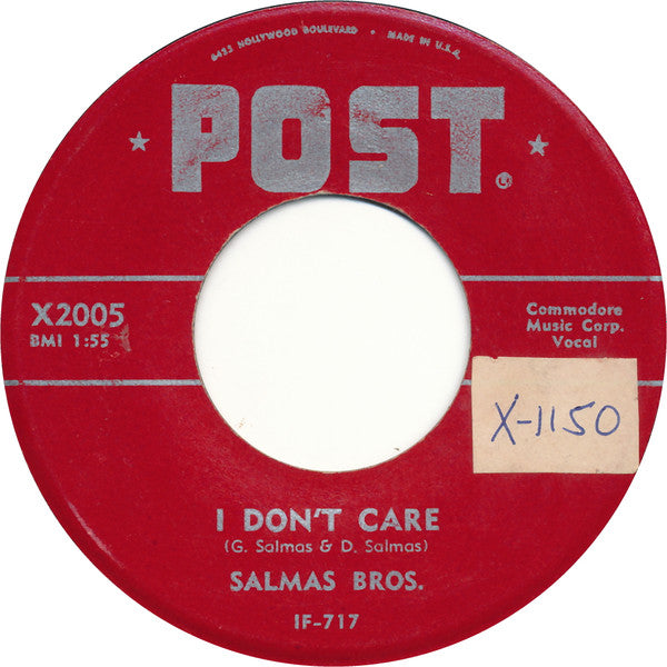 Salmas Bros.* : City Born City Bred (7")