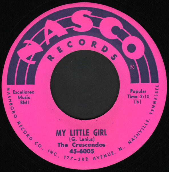 The Crescendos : Oh Julie / My Little Girl (7", Single)