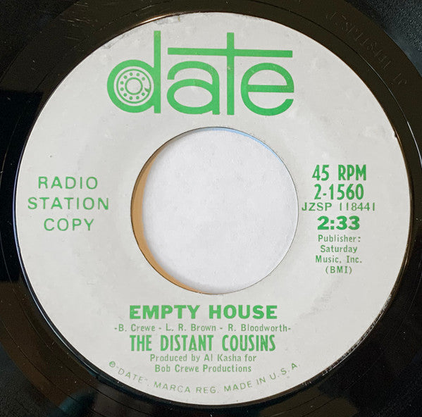 The Distant Cousins : Mr. Sebastian / Empty House (7", Single, Promo)
