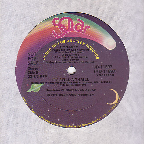 Dynasty : Satisfied (12", Promo)