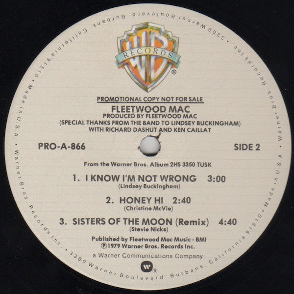 Fleetwood Mac : Special Radio Sampler From The Tusk Album (12", Promo, Smplr, Rem)