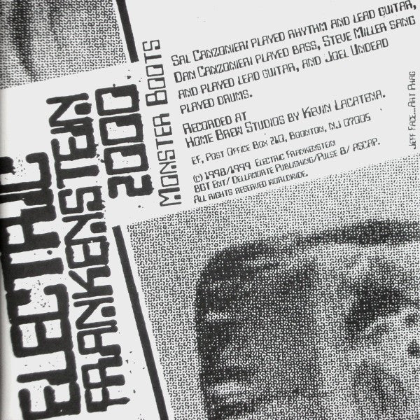 Electric Frankenstein 2000* / Le Shok : Monster Boots / Booze Is The Best Part (7", Single)