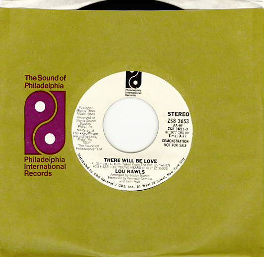 Lou Rawls : There Will Be Love (7", Promo)