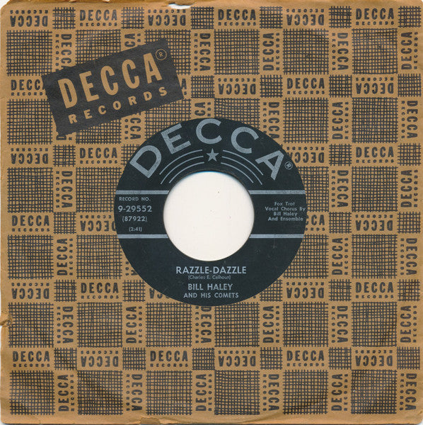 Bill Haley And His Comets : Razzle-Dazzle / Two Hound Dogs (7", Single, Glo)