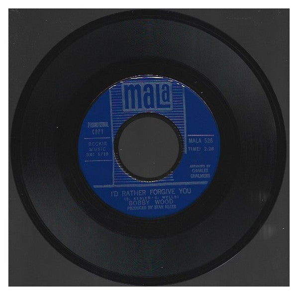 Bobby Wood : My Special Angel / I'd Rather Forgive You (7", Single, Mono, Promo)